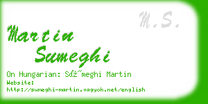 martin sumeghi business card